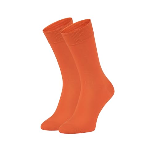 ZOOKSY - Basic Lange Socken (1 Paar) I Tennissocken für Damen & Herren I Sport Socks I Sportsocken aus Baumwolle | Farbe: Orange Juice von ZOOKSY