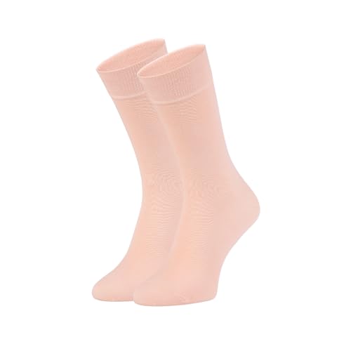 ZOOKSY - Basic Lange Socken (1 Paar) I Tennissocken für Damen & Herren I Sport Socks I Sportsocken aus Baumwolle | Farbe: Peach Beach von ZOOKSY