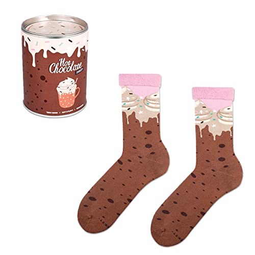 ZOOKSY - Bunte Socken für Damen & Herren I Lustige Strümpfe mit Baumwolle I Funny Unisex Socks I Braun & Rosa I Größe 36-41 von ZOOKSY