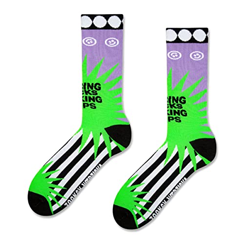 ZOOKSY - Bunte Socken mit Coole Motiv - FREEDOM I Größe: 36-40 I Fluoreszierende Motivsocken für Damen und Herren I Funky Socks I Lustige Strümpfe ZOOKSY - Bunte Socken mit Coole Motiv - FREEDOM I Größe: 36-40 I Fluoreszierende Motivsocken für Damen und Herren I Funky Socks I Lustige Strümpfe von ZOOKSY
