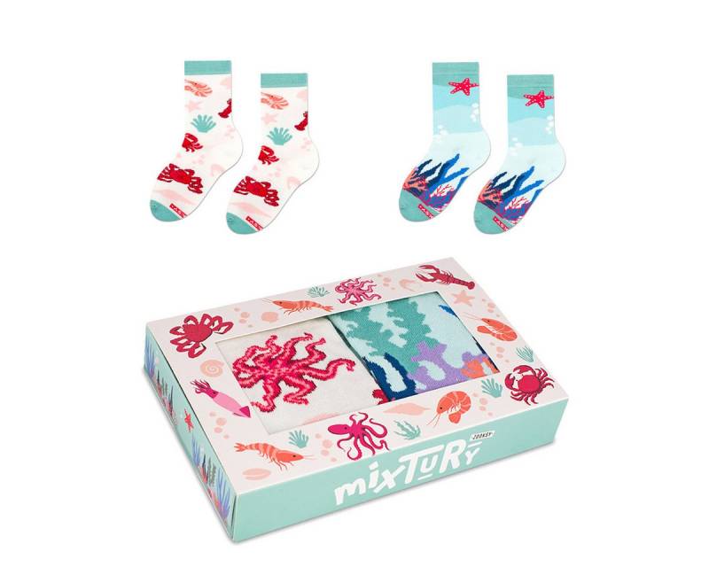 ZOOKSY Freizeitsocken Lustige Socken mixTURY Box 2 Paar von ZOOKSY