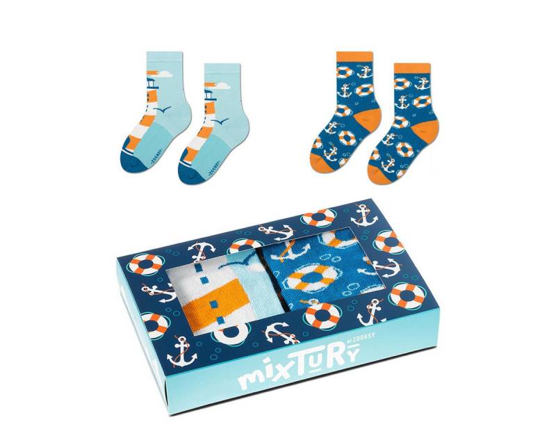 ZOOKSY Freizeitsocken Lustige Socken mixTURY Box 2 Paar von ZOOKSY