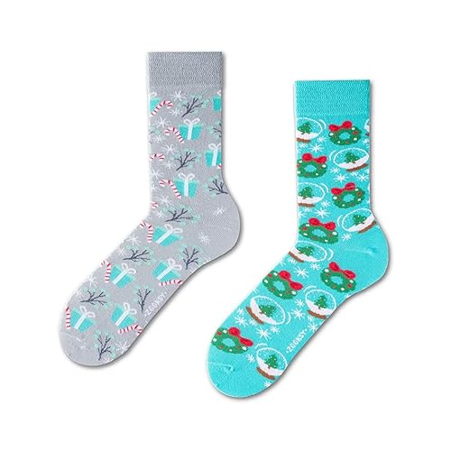 ZOOKSY - Lustige Bunte Socken für Damen und Herren (1 Paar) I Funny Socks I Verrückte Motivsocken mit Baumwolle I Bunt Motiv Socke I Magische Weihnachten Motive I Große: 36-40 von ZOOKSY