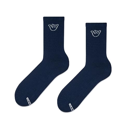 ZOOKSY - Lustige Socken für Dammen and Herren 1 Paar SURF I Größe (36-40) I Bunte Socken I Baumwolle Lange Socken für Gute Laune I Socken mit Einem Thema Surf I Verrückte Socken Unixex I SHAKA von ZOOKSY