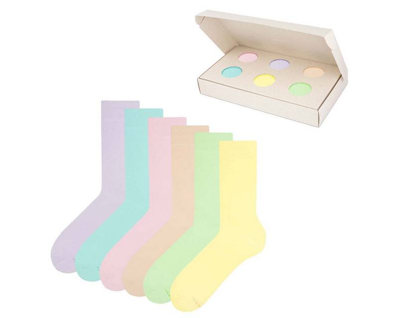 ZOOKSY Socken BASIC Colour Box Socken Set einfarbig 6 Paar von ZOOKSY