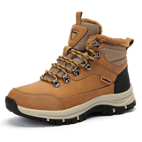 Wasserabweisende Stiefel für Damen, warm, bequem, rutschfest, Camping, Schnee, Wanderstiefel, Khaki, 39 EU Wasserabweisende Stiefel für Damen, warm, bequem, rutschfest, Camping, Schnee, Wanderstiefel, Khaki, 39 EU von ZOOMCO