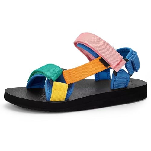 ZOOMCO Wassersandalen für Damen, lässig, leicht, Wandersandale mit Fußgewölbeunterstützung, Yogamatte, Einlegesohle, Outdoor-Sport, Strandschuhe, Mehrfarbig, 38.5 EU ZOOMCO Wassersandalen für Damen, lässig, leicht, Wandersandale mit Fußgewölbeunterstützung, Yogamatte, Einlegesohle, Outdoor-Sport, Strandschuhe, Mehrfarbig, 38.5 EU von ZOOMCO