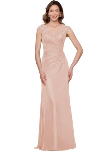 ZOOYYUE Brautmutterkleider für Hochzeit Pailletten Spitzen Abendkleider Meerjungfrauen Lang Kleider für Hochzeitsgäste von ZOOYYUE