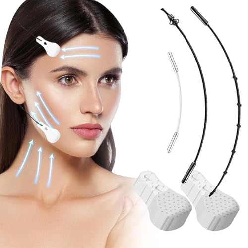 ZOPJUMA 80Stück Face Lifting Tape+3 Seile,Face Lift Patch,Facelifting Aufkleber Lifting Tapes Gesicht,Gesichtsaufkleber,Eye Lift Tape Make-up Gesicht Lift Werkzeuge von ZOPJUMA
