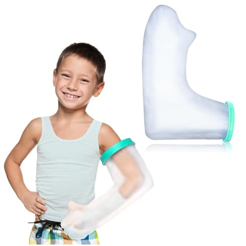 ZOPJUMA Wasserdichter Gipsschutz Arm Kinder, Verbandschutz Arm Duschschutz für Baden Dusche, Armprotektor Für Gipsverbände Abdeckung Arm Gips Duschhülle Duschüberzug Badenschutz für Arm Hand,21 inch von ZOPJUMA