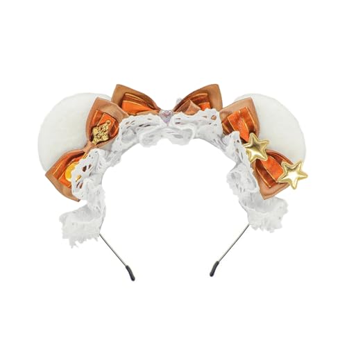 Modischer Plüsch-Bär-Ohr-Haarreif zum Waschen des Gesichts, Kopfschmuck für Kinder, modisches Haar-Accessoire, mehrfarbige Stirnbänder von ZORESCOLEO