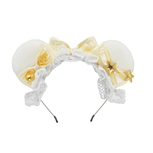 Modischer Plüsch-Bär-Ohr-Haarreif zum Waschen des Gesichts, Kopfschmuck für Kinder, modisches Haar-Accessoire, mehrfarbige Stirnbänder von ZORESCOLEO