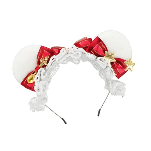 Modischer Plüsch-Bär-Ohr-Haarreif zum Waschen des Gesichts, Kopfschmuck für Kinder, modisches Haar-Accessoire, mehrfarbige Stirnbänder von ZORESCOLEO