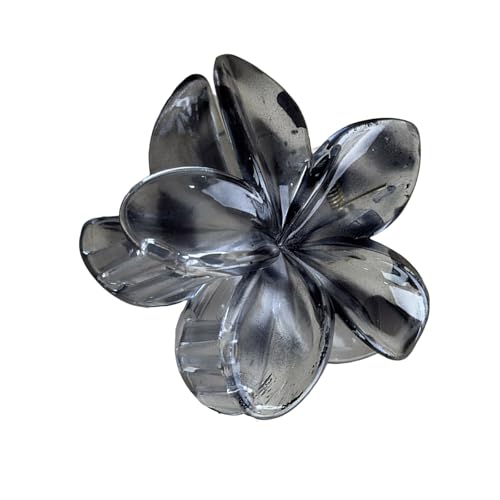Plumeria Haarklammer mit Blumen-Motiv und modischem Aufdruck, rutschfest, starker Griff, für Damen und Mädchen, Pferdeschwanz-Halter für den täglichen Gebrauch Plumeria Haarklammer mit Blumen-Motiv und modischem Aufdruck, rutschfest, starker Griff, für Damen und Mädchen, Pferdeschwanz-Halter für den täglichen Gebrauch von ZORESCOLEO
