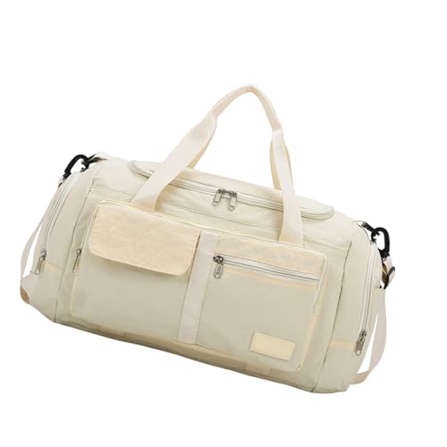 ZORESCOLEO Faltbare Turnbeutel Große Kapazität Reisetasche Gepäck Tasche Fitness Tasche mit Schuhfach Übernachtungstasche Weekender Tasche, a, AS the pic show von ZORESCOLEO