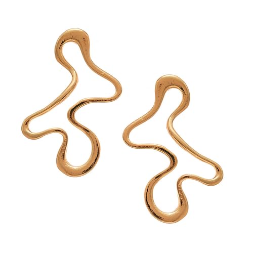 ZORESCOLEO Geometrische Tropfen-Ohrringe, modernes ausgehöhltes Design, leichte Damen-Schmuck-Ohr-Accessoires, as the pic show, Metall von ZORESCOLEO