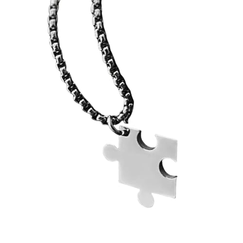 ZORESCOLEO Herz-Puzzle-Anhänger, passende Herz-Puzzle-Halsketten, zarte Halskette für Mode-Liebhaber ZORESCOLEO Herz-Puzzle-Anhänger, passende Herz-Puzzle-Halsketten, zarte Halskette für Mode-Liebhaber von ZORESCOLEO