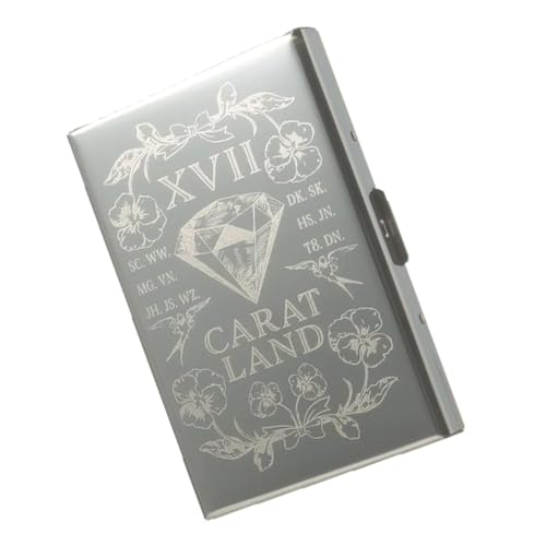 ZORESCOLEO Metall Kartenhalter Kreditkartenetui Visitenkartenetui Kartenetui Kleine Brieftaschen Namenskarten Halter für Erwachsene, Wie die Bildshow, 12*5cm von ZORESCOLEO
