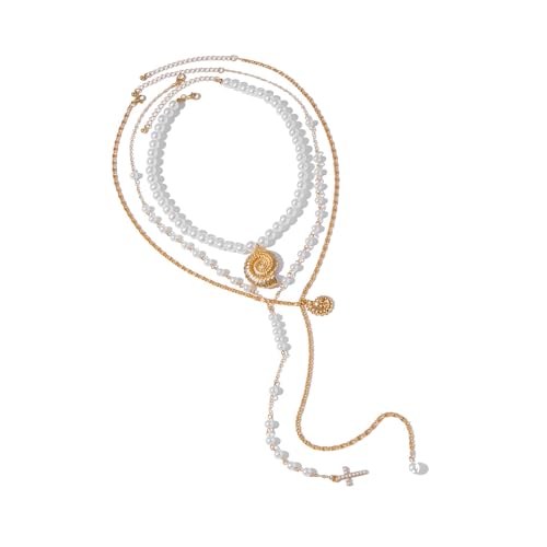 ZORESCOLEO Trendige Muschel-Halsketten-Accessoire, entworfen für Frauen, die Meeresmotto-Accessoires lieben von ZORESCOLEO