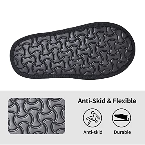 ZORIN Gemütliche Hausschuhe, Plüsch, Mandala, Totenkopf, bequem, warm, mit rutschfester Gummisohle, für Damen und Herren, Schwarz , Large ZORIN Gemütliche Hausschuhe, Plüsch, Mandala, Totenkopf, bequem, warm, mit rutschfester Gummisohle, für Damen und Herren, Schwarz , Large von ZORIN