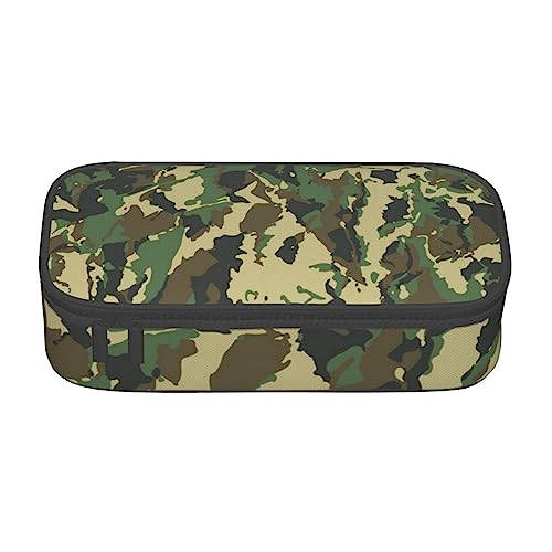 ZORIN Großes Federmäppchen für Mädchen und Jungen, Stifttasche, Beutelhalter, abstrakte Militär-Camouflage, Schule, Schreibwaren, Organizer, Make-up-Kosmetiktasche für Teenager, Studenten, Erwachsene, von ZORIN