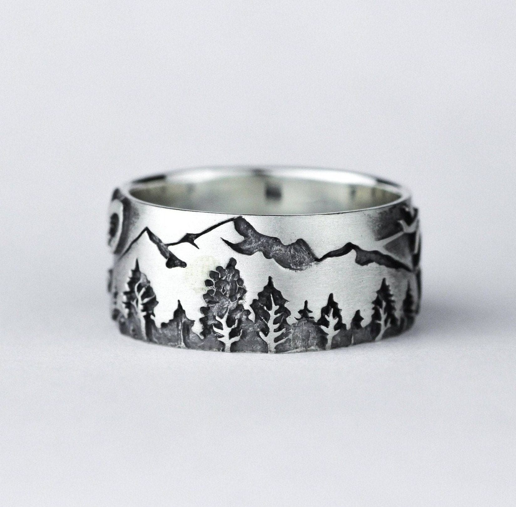 Ring - Ringreisender Ausflug Reise Berge Ringrucksack Naturinspirierter Verlobungsring Ring - Ringreisender Ausflug Reise Berge Ringrucksack Naturinspirierter Verlobungsring von ZORINAjewelryArt