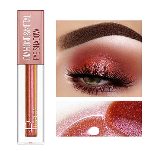 Flüssiger Glitzer-Lidschatten | Gel-Formel-Glitzer-Make-up,Glitzer-Lidschatten mit mehrdimensionalem Finish für den persönlichen Gebrauch, für Mädchen und Make-up-Künstler Zorq von ZORQ