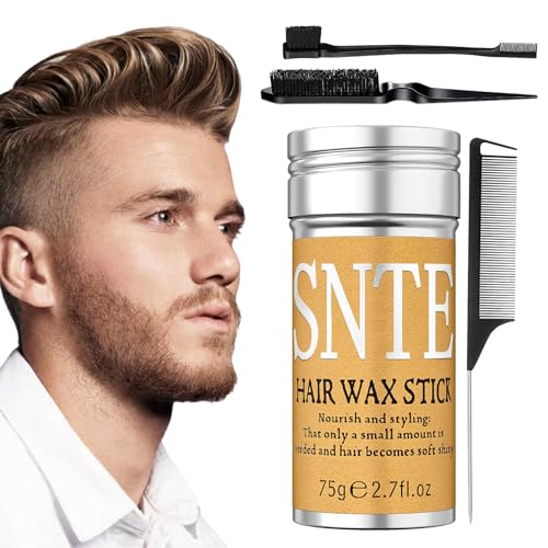 Haar-Pomade-Stick,Haarpomaden für Männer und Frauen, nicht fettendes Haar-Styling-Wachs - Müheloses Haarstyling-Zubehör für Dating, Reisen, Zuhause, Arbeiten, Treffen Zorq von ZORQ