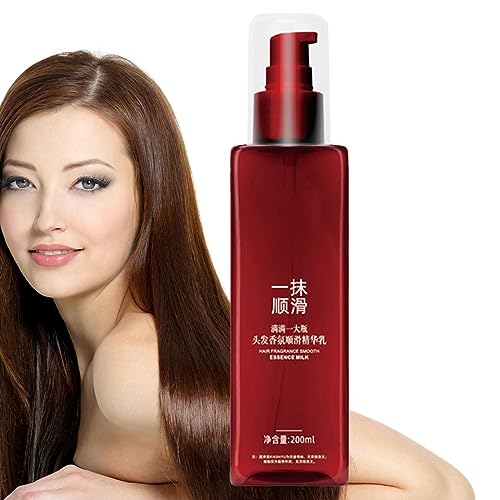 Haarglättender Leave-in-Conditioner - Feuchtigkeitsspendende, duftende Leave-In-Conditioner-Glättungscreme | 7,04 fl.oz Anti Frizz Control Haar-Feuchtigkeitscreme für Frauen, verhindert Spliss Zorq von ZORQ