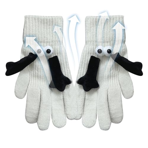 Handschuhe für Paare, Handschuhe zum Halten der Hände mit magnetischen Händen, 3D-Puppen-Paar-Handschuhe, die Hände halten, Handschuhe mit magnetischen Händen, Geschenke für Paare, Geschenke für von ZORQ