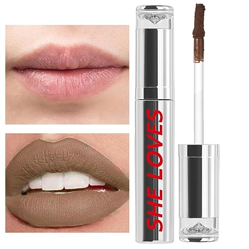 Makeup Flüssiger Lippenstift | Matte Velvet Lippen-Make-up-Produkte,Hochpigmentierter, langlebiger Lippenglasurstift, Weihnachtsgeschenk für Mädchen, Frauen, Freundin Zorq von ZORQ