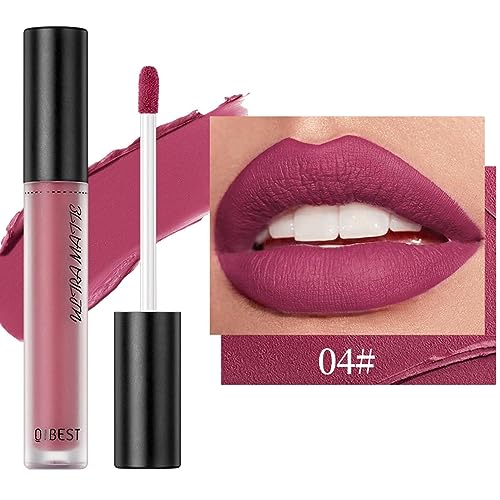 Matte Lippencreme | Schnell trocknende, langanhaltende Lippenglasur, kein Ausbleichen - Lip Glaze, Antihaft-Matt-Lippenstift für Frauen, feuchtigkeitsspendende Lippenpflege für Mädchen Zorq von ZORQ