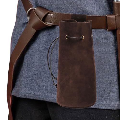 Renaissance-Gürteltasche | Vintage mittelalterliche Tasche mit Kordelzug - Gürteltasche für Halloween-Herren-Cosplay, Renaissance-Zubehör für SCA Renaissance LARP Reenactment & Ren Fair Zorq von ZORQ