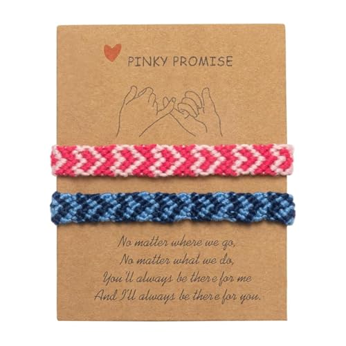 ZORVUJI 2 Stück Herz Freundschaftsarmbänder Partnerarmbänder Passende Armband für Paare Beste Freunde Damen Mädchen Geschenk von ZORVUJI