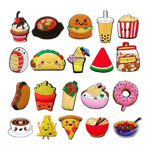 ZORVUJI Crocs Anstecker Set 20 Mexikanische Charms für Schuhe und Sandalen Schuhdeko für Erwachsene und Kinder, Crocs Zubehör von ZORVUJI