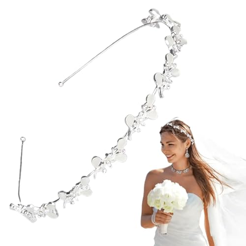 ZORVUJI Eleganter Haarschmuck Silber Diadem Stirnband - Braut Haarreif, Dirndl Haarschmuck, Kommunion Kopfschmuck, Hochzeit Accessoires Damen Mädchen ZORVUJI Eleganter Haarschmuck Silber Diadem Stirnband - Braut Haarreif, Dirndl Haarschmuck, Kommunion Kopfschmuck, Hochzeit Accessoires Damen Mädchen von ZORVUJI