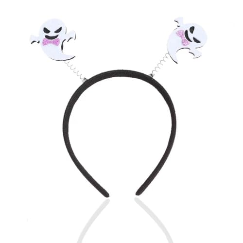 ZORVUJI Geister Haarreif Halloween Kostüm für Damen Erwachsene Lustiger Gespenster Haarschmuck als Accessoires zum Geist Kostüm für Kinder Motto Party Karneval von ZORVUJI