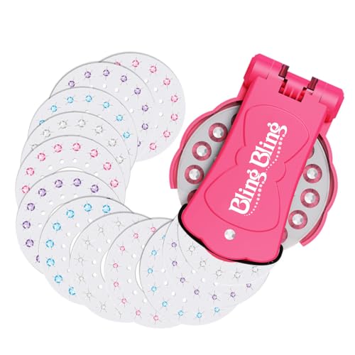 ZORVYN 12 Set Hair Bedazzler Kit Hair Gems for Girls Load Click to Hair Clothes von ZORVYN