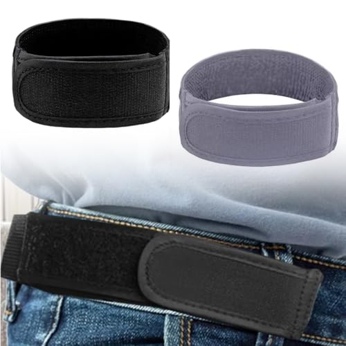ZORVYN 2 pcs Unsichtbarer Elastischer Gürtel ohne Schnalle für Herren und Verstellbarer Taillenspanner Strapazierfähigem für Jeans und Anlässe Passform und Funktional von ZORVYN