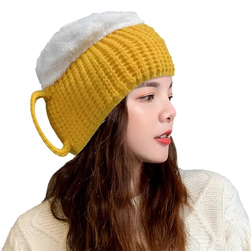 ZORVYN Lustige Strickmütze Warme Wintermütze Thermische Winddichte Damenmützen Dicker Winter Knit Ski Cap Watch Hat Lustige Geschenke für Unisex von ZORVYN