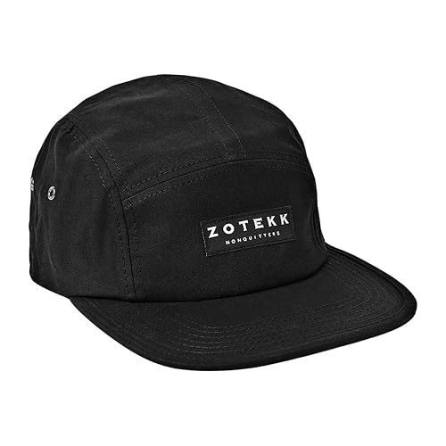 ZOTEKK | Camper Cap | Classic 5 Panel Basecap für Herren & Damen | Verstellbar Unisex Einheitsgröße - Black von ZOTEKK