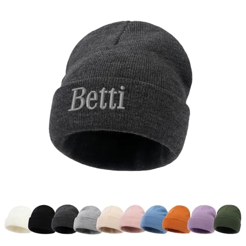 ZOTIMEF Personalisierte Baby-Beanie-Mütze - Individuelle Namensstickerei Gestrickte Beanies Mützen für Kleinkinder Bis Erwachsene Geschenke Dunkelgrau ZOTIMEF Personalisierte Baby-Beanie-Mütze - Individuelle Namensstickerei Gestrickte Beanies Mützen für Kleinkinder Bis Erwachsene Geschenke Dunkelgrau von ZOTIMEF