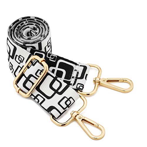 ZOUIQSS Damen Goldfarbene Bunter Schultergurt längenverstellbarer breiter Tragegurt Schultergurt für Handtaschen 3.8cm breit 73-125cm-Schultergurt für Handtaschen((3.8CM) Color28) von ZOUIQSS