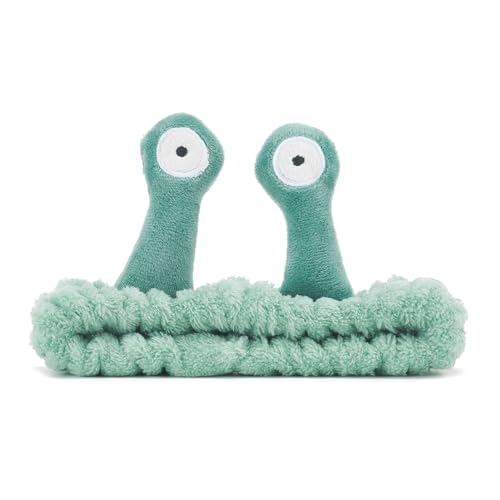 ZOUIQSS Gesichtswasch-Stirnband Palmenschnecken Spa-Haarbänder Elastisches Make-up-Haarband, Damen-Cartoon-Stirnbänder zum Waschen, Duschen, Yoga, Sport, Hautpflege(Green) von ZOUIQSS