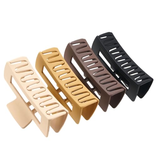 ZOUIQSS Große Haarklammern für Frauen, rutschfeste Haarklammern mit starkem Halt, Haarstyling, dünn und dick, für lockiges Haar, 4 Stück(Style2) von ZOUIQSS