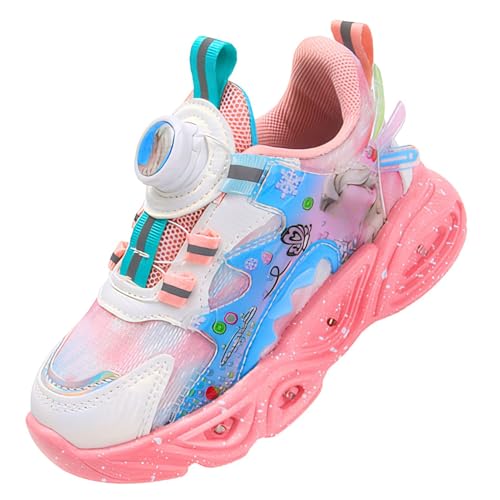ZOUPREME Mädchen ELSA Kinder Prinzessin Turnschuhe, Kinderschuhe Mesh Laufschuhe Girls Casual Sports Shoes Sneaker Xmas (A2-Rosa-Mesh2,24) von ZOUPREME