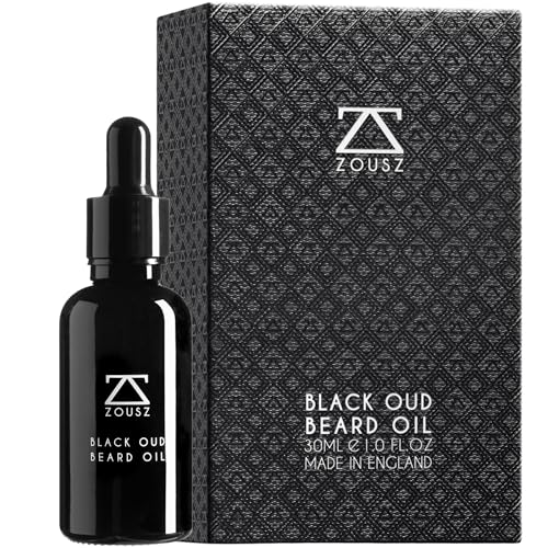 ZOUSZ Black Oud Bartöl für Männer – Natürliches Bartwachstumsöl mit Argan- und Avocadoölen – Sandelholzduft – Erweicht, stärkt und pflegt das Gesichtshaar – 30 ml Flasche ZOUSZ Black Oud Bartöl für Männer – Natürliches Bartwachstumsöl mit Argan- und Avocadoölen – Sandelholzduft – Erweicht, stärkt und pflegt das Gesichtshaar – 30 ml Flasche von ZOUSZ