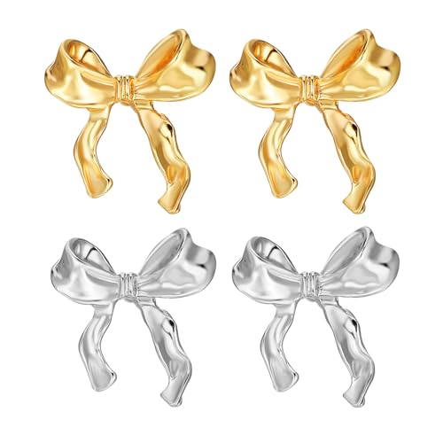 Silber Gold Schleife Ohrringe für Frauen Schleife Ohrringe mit Schleife Schöne Schleife Ohrringe Schmuck Geschenk Weihnachten Geburtstag Metall Ohne Edelstein Metall Ohne Edelstein Silber Gold Schleife Ohrringe für Frauen Schleife Ohrringe mit Schleife Schöne Schleife Ohrringe Schmuck Geschenk Weihnachten Geburtstag Metall Ohne Edelstein Metall Ohne Edelstein von ZOVOLI