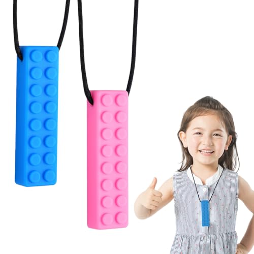 2 Stück Sensory Kauen Halskette, Langlebiges Und Starkes Silikon-Kauspielzeug, Vicloon Kauen Halskette, Baby Beißspielzeug BPA-Frei, Kaukette Für Jungen Und Mädchen 2 Stück Sensory Kauen Halskette, Langlebiges Und Starkes Silikon-Kauspielzeug, Vicloon Kauen Halskette, Baby Beißspielzeug BPA-Frei, Kaukette Für Jungen Und Mädchen von ZOWEXIQ
