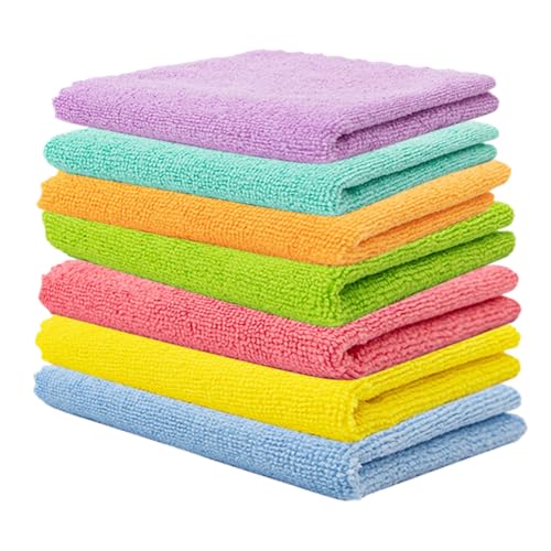 7 Stück Mikrofasertücher Auto, Multifunktionales Motorrad Fusselfreie Handtuch,Reinigungstuch Microfasertuch, Poliertücher Auto Tuch Zum Trocknen, Microfasertuch Autopflege von ZOWEXIQ